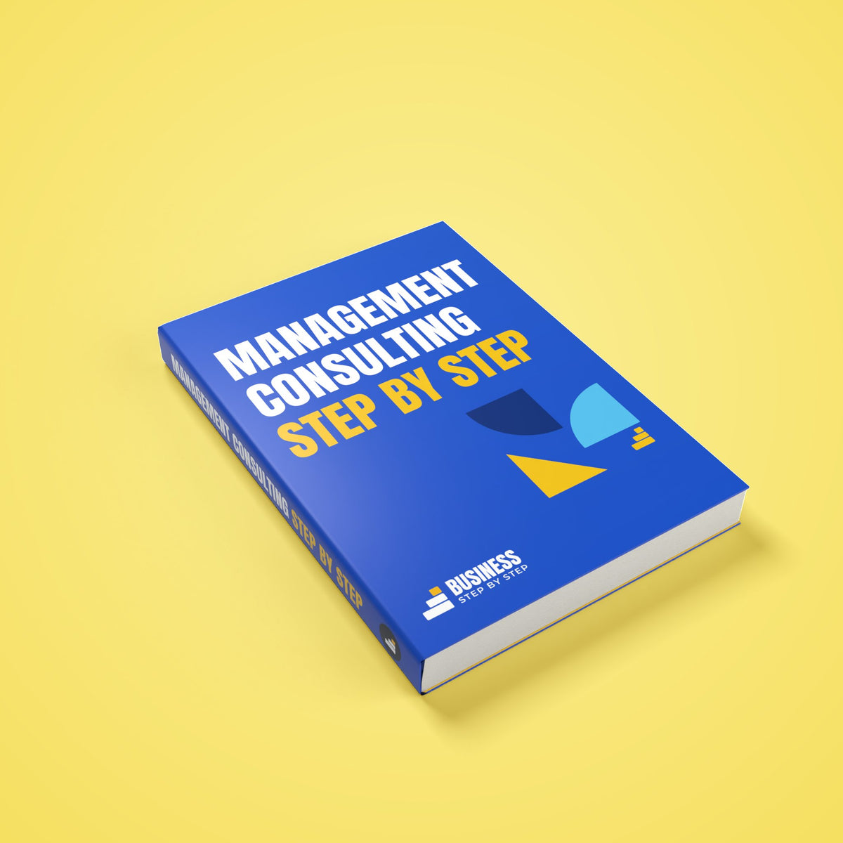 Management Consulting, Step by Step – 3D cover of the PDF ebook