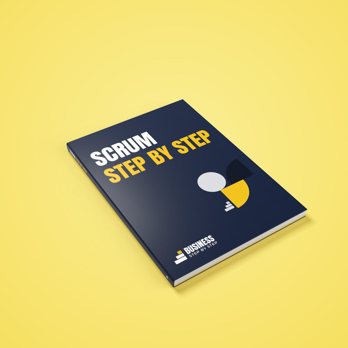 Scrum, Step by Step – 3D cover of the PDF ebook