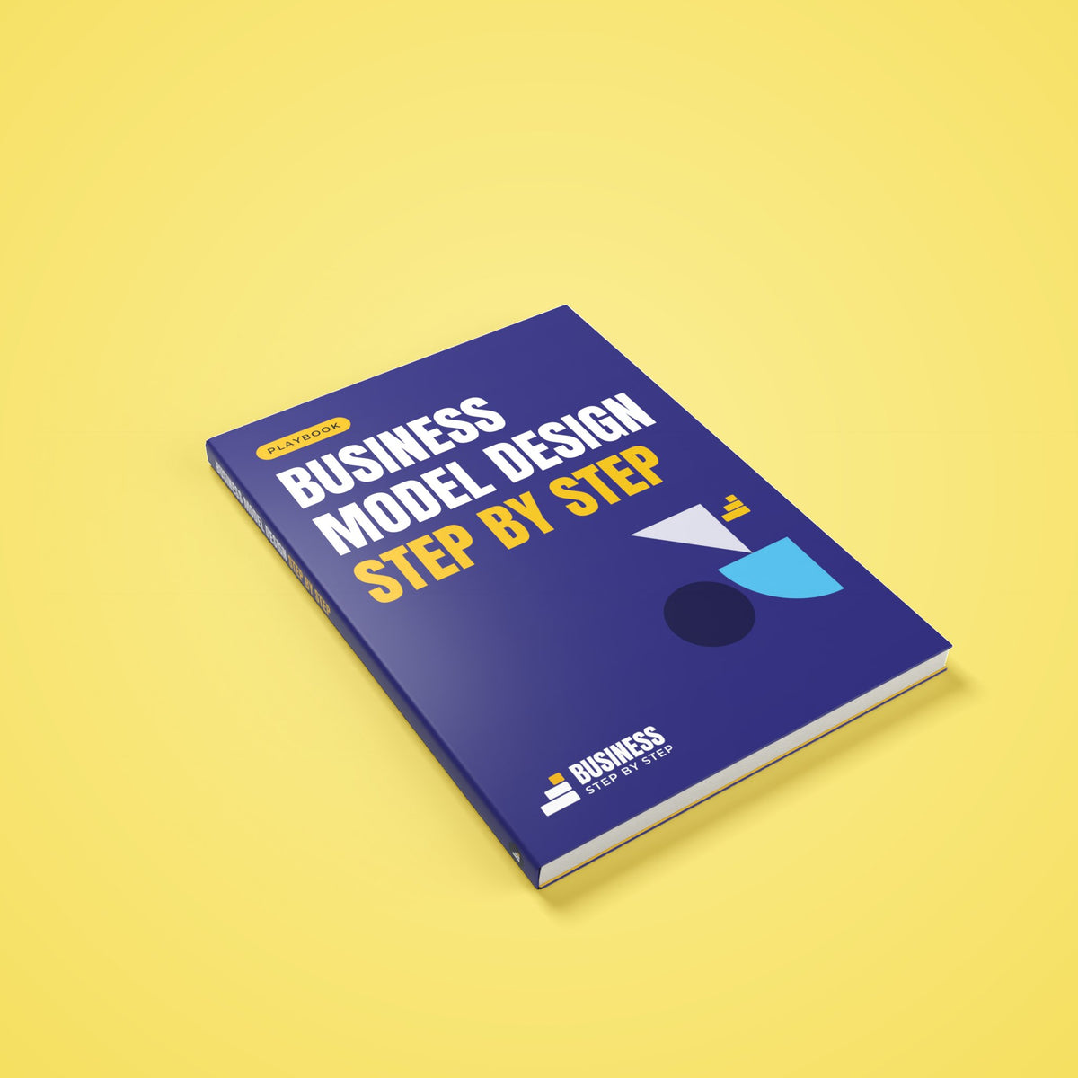 Business Model Design Playbook, Step by Step – 3D cover of the PDF playbook