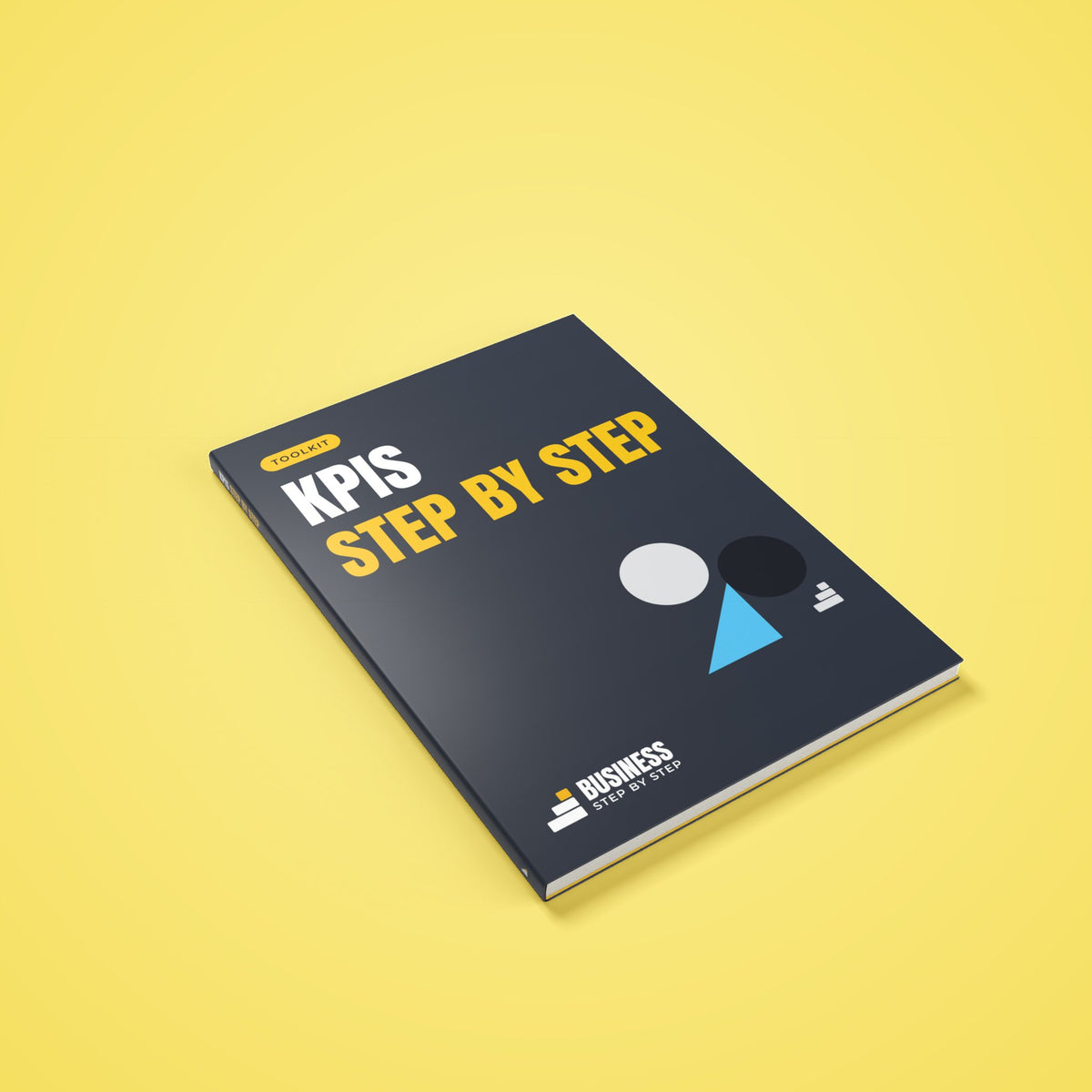 KPI Toolkit, Step by Step – 3D cover of the PDF toolkit
