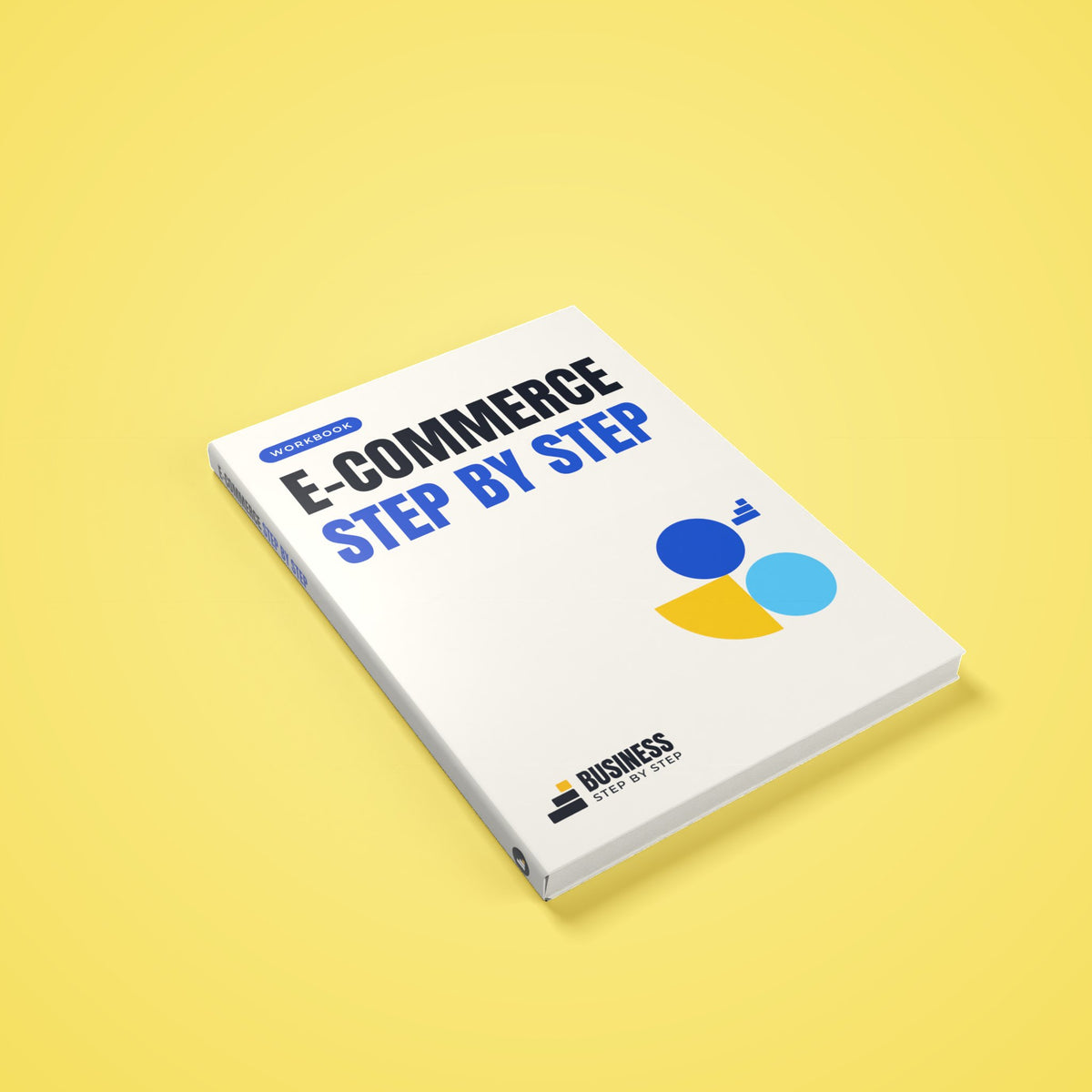 E-commerce Workbook, Step by Step – 3D cover of the PDF workbook