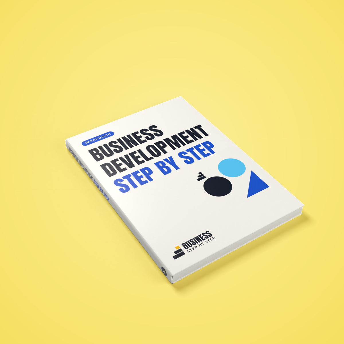 Business Development Workbook, Step by Step – 3D cover of the PDF workbook